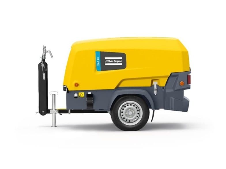 New Atlas Copco XAS 58-7 Portable Air Compressor, 106 CFM