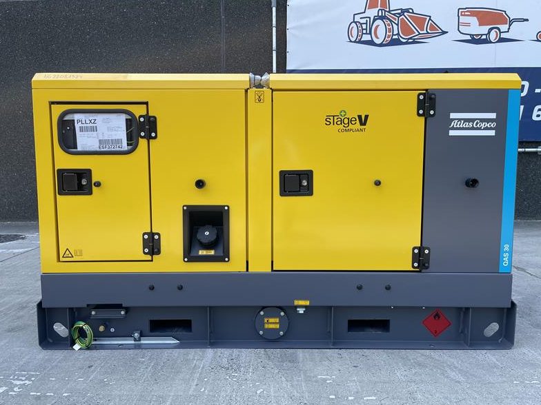 New Atlas Copco QAS 30 Diesel Generator, 30 kVA