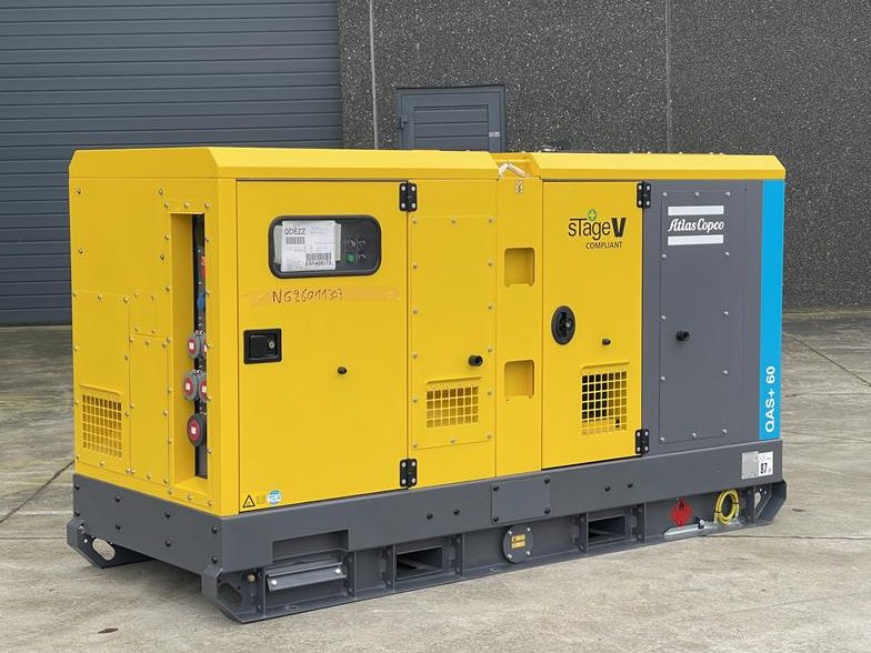 New Atlas Copco QAS+ 60 Diesel Generator, 60 kVA