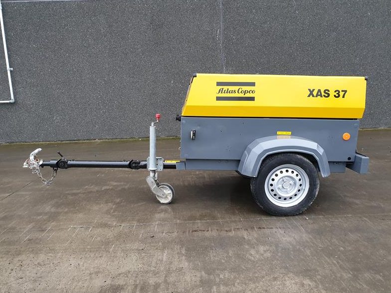 Used 2012 Atlas Copco XAS 37 Portable Air Compressor, 71 CFM