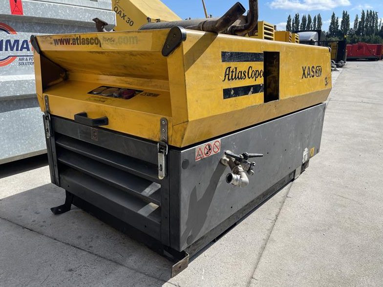 Used 2010 Atlas Copco XAS 37 Portable Air Compressor, 71 CFM