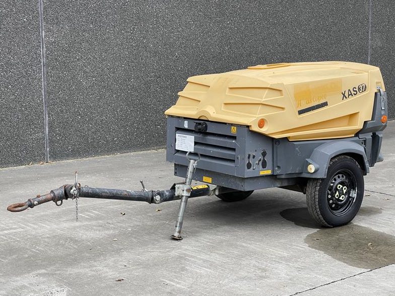 Used 2012 Atlas Copco XAS 37 Portable Air Compressor, 71 CFM