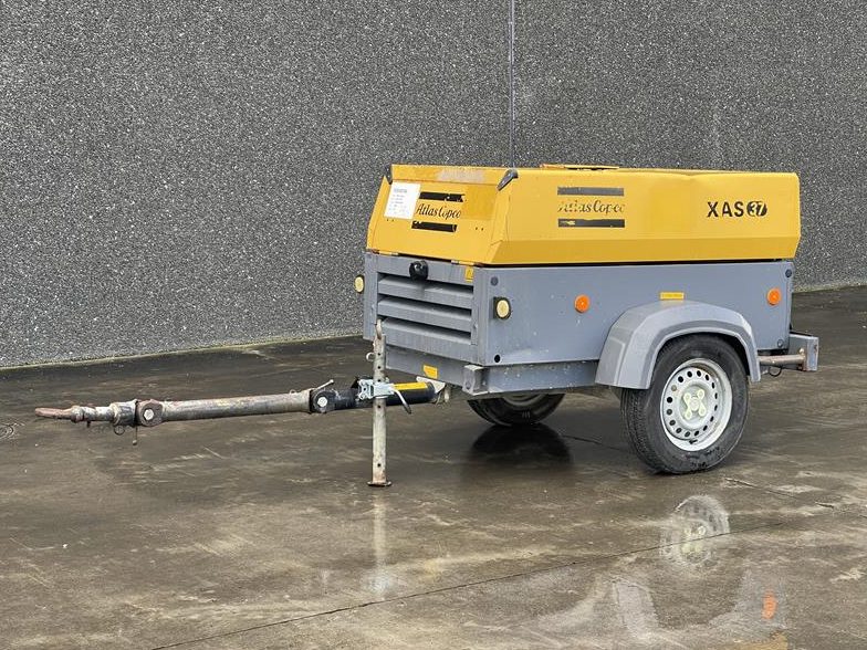 Used 2012 Atlas Copco XAS 37 Portable Air Compressor, 71 CFM