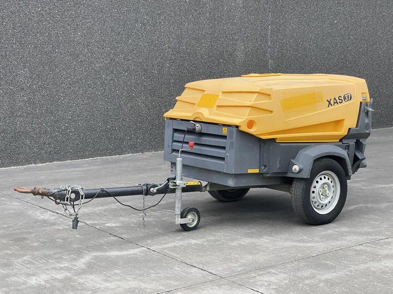 Used 2013 Atlas Copco XAS 37 Portable Air Compressor, 71 CFM