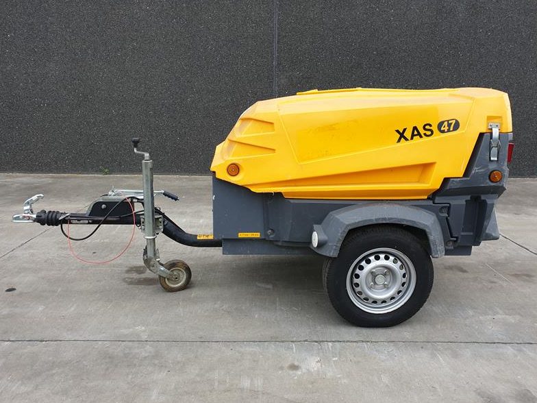 Used 2013 Atlas Copco XAS 47 Portable Air Compressor, 88 CFM