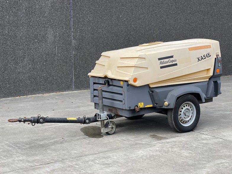 Used 2011 Atlas Copco XAS 57 Portable Air Compressor, 106 CFM