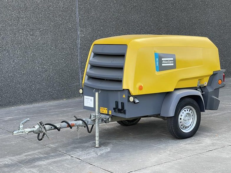 Used 2019 Atlas Copco XAS 58 Portable Air Compressor, 106 CFM
