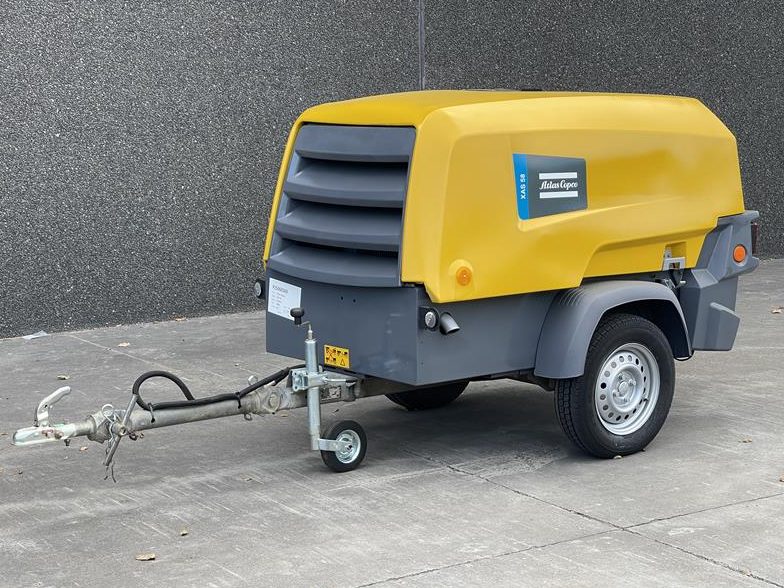 Used 2020 Atlas Copco XAS 58 Portable Air Compressor, 106 CFM