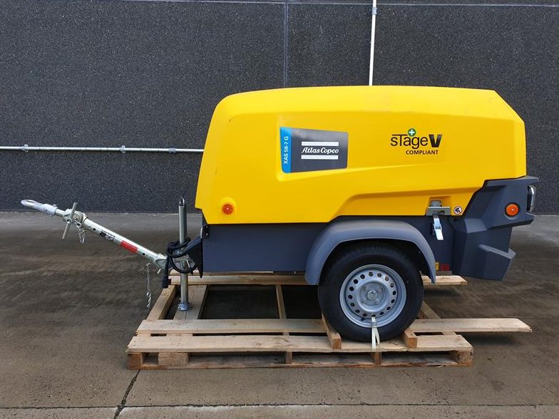 New Atlas Copco XAS 58-7 G Portable Air Compressor, 106 CFM