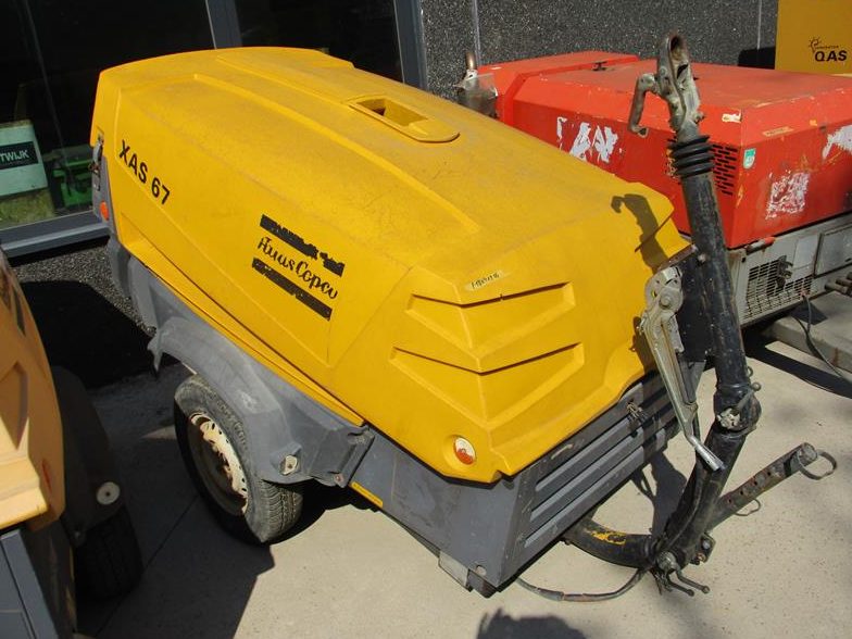 Used 2007 Atlas Copco XAS 67 Portable Air Compressor, 131 CFM