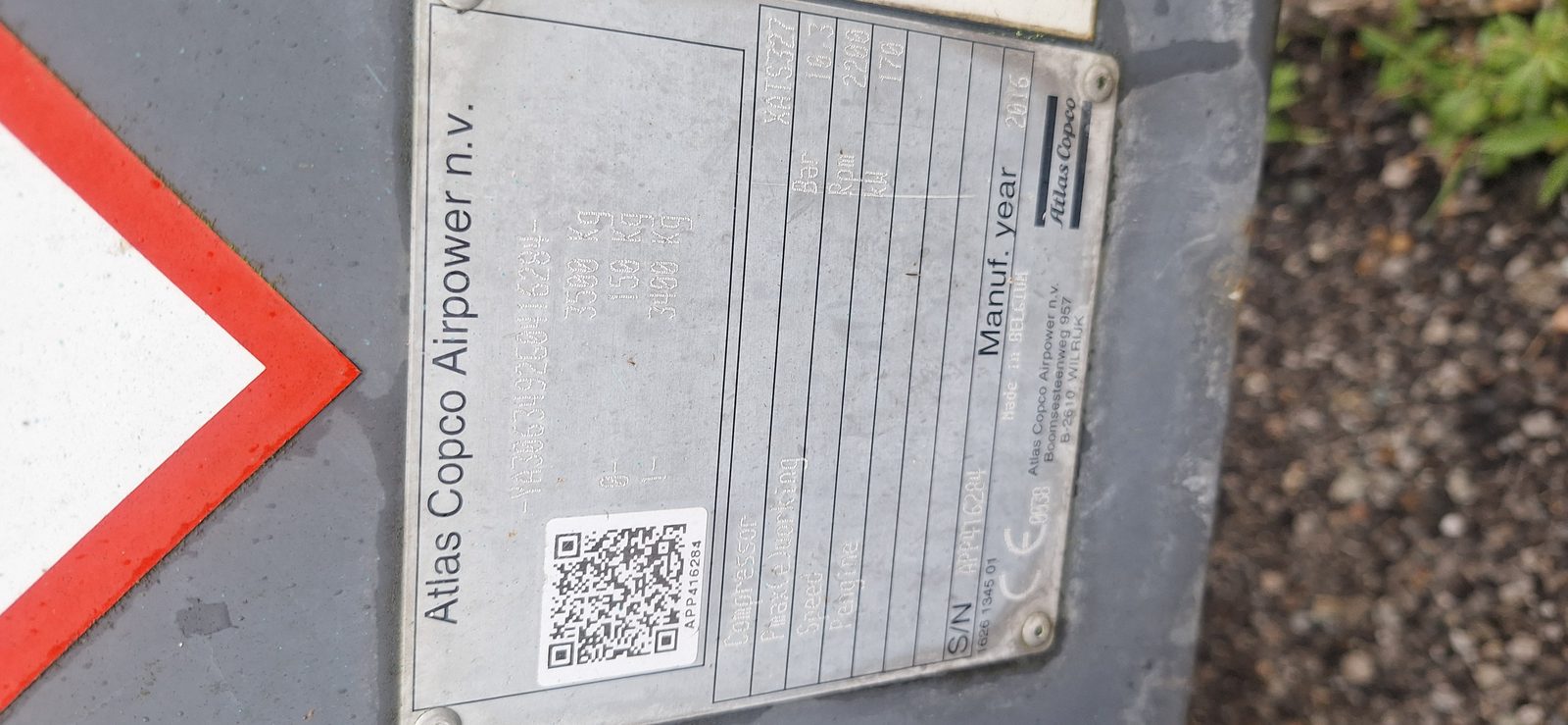 Used Atlas Copco XATS 327 Portable Air Compressor