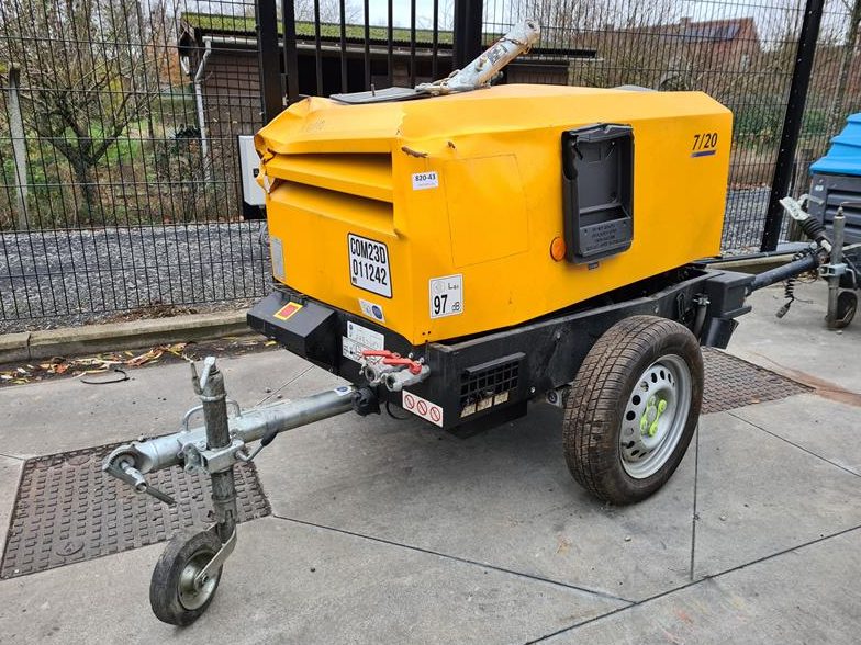 Used 2019 Doosan 7 / 20 Portable Air Compressor, 71 CFM