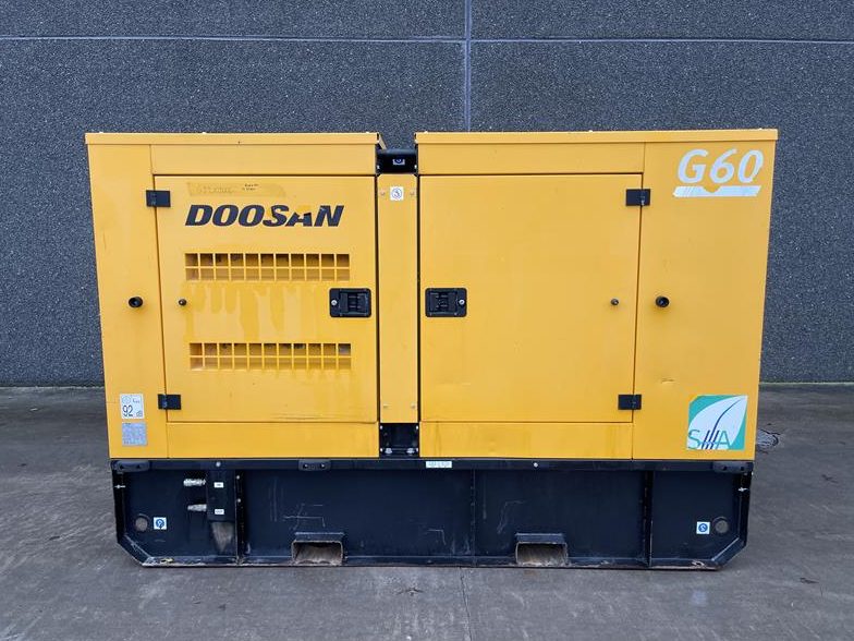 Used 2015 Doosan G60 Diesel Generator, 60 kVA
