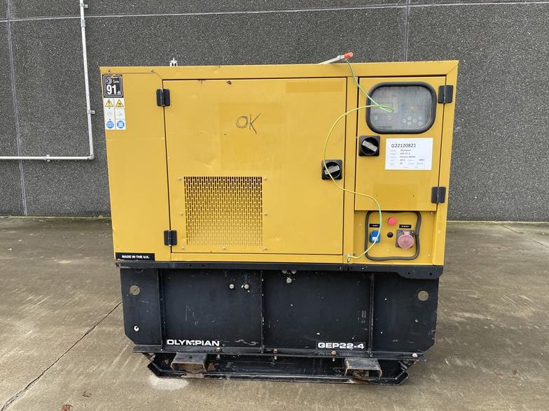 Used 2011 Olympian GEP 22 - 4 Diesel Generator, 22 kVA